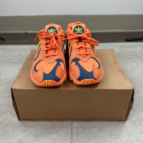 Vintage Y2K Adidas Yung 1 Hi Res Shoes Mens 10 Orange Navy Blue Low Top main image 2